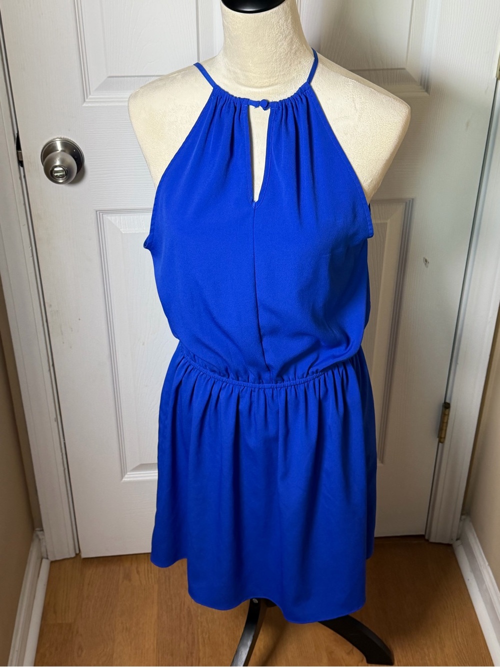 American Eagle Outfitters Royal Blue Halter Mini Dress Lightweight Summer